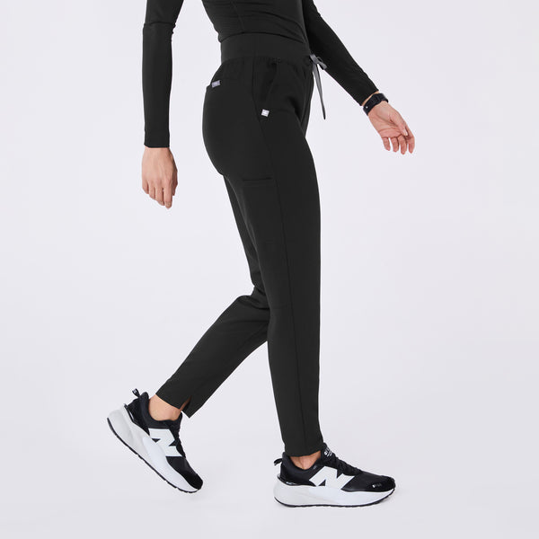 women's Black Alva High Waisted Tapered - Tall Scrub Pant