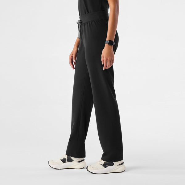 Women's Black Livingston High-Rise - Petite Straight-Leg Scrub Pant™
