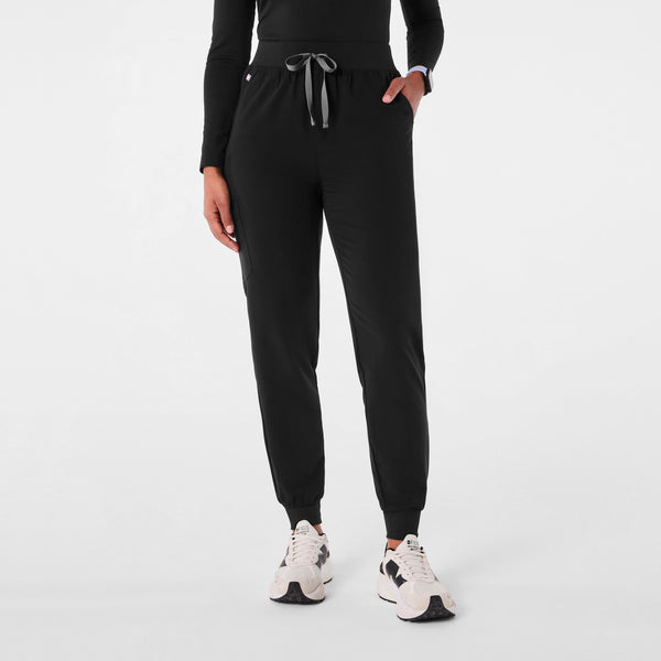 women's Black Zamora™ High Waisted - Tall Jogger Scrub Pants