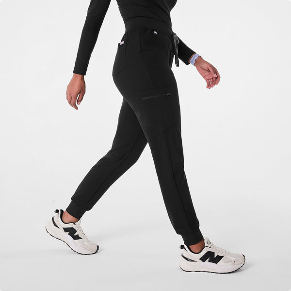 women's Black Zamora™ High Waisted - Tall Jogger Scrub Pants
