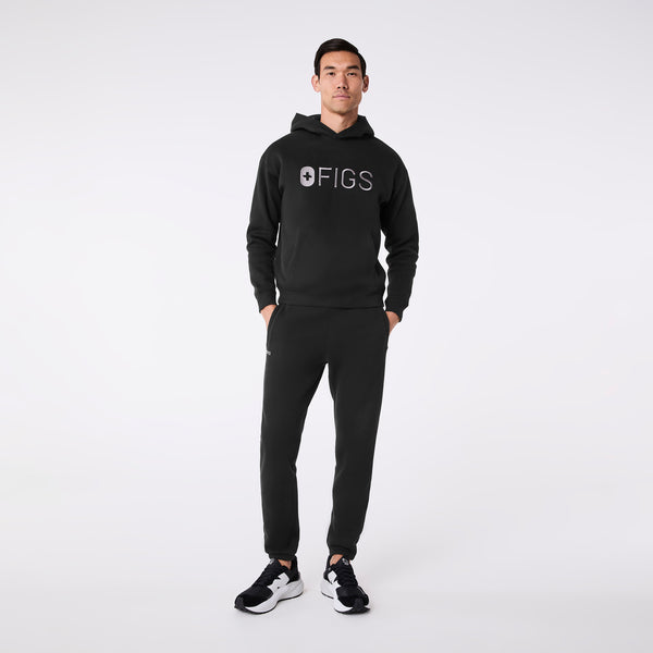 Men's Black Off-Shift Figs Logo Hoodie Sweatshirt™