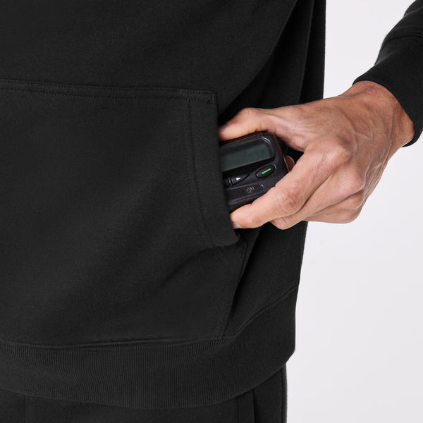 Men's Black Off-Shift Figs Logo Hoodie Sweatshirt™