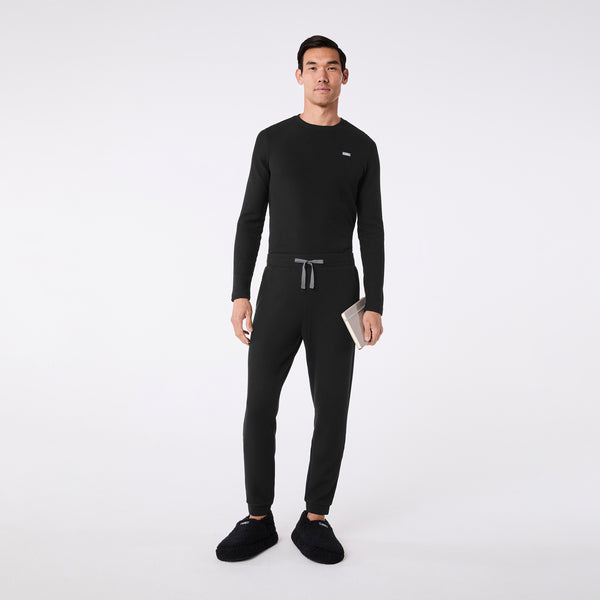 Men's Black Off-Shift Waffle - Jogger Sweatpant™
