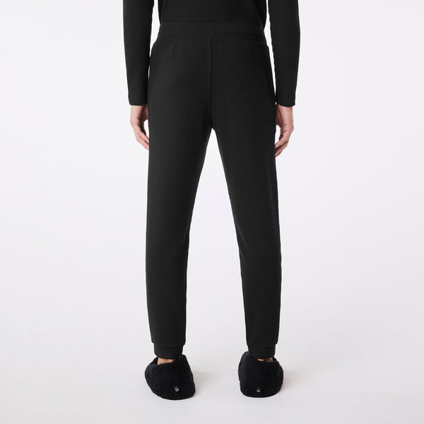 Men's Black Off-Shift Waffle - Jogger Sweatpant™