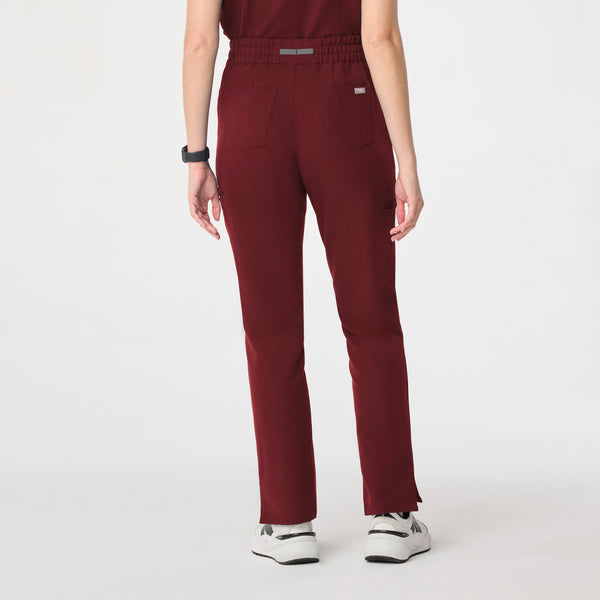 Women's Burgundy Dowa High-Rise Straight-Leg - Tall Scrub Pant