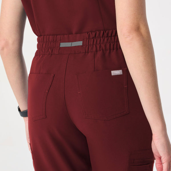 Women's Burgundy Dowa High-Rise Straight-Leg - Tall Scrub Pant