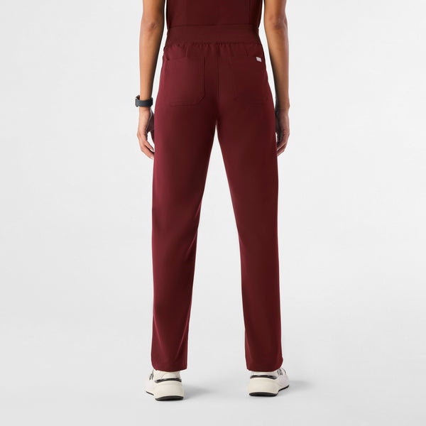 Women's Burgundy Livingston High-Rise - Tall Straight-Leg Scrub Pant™