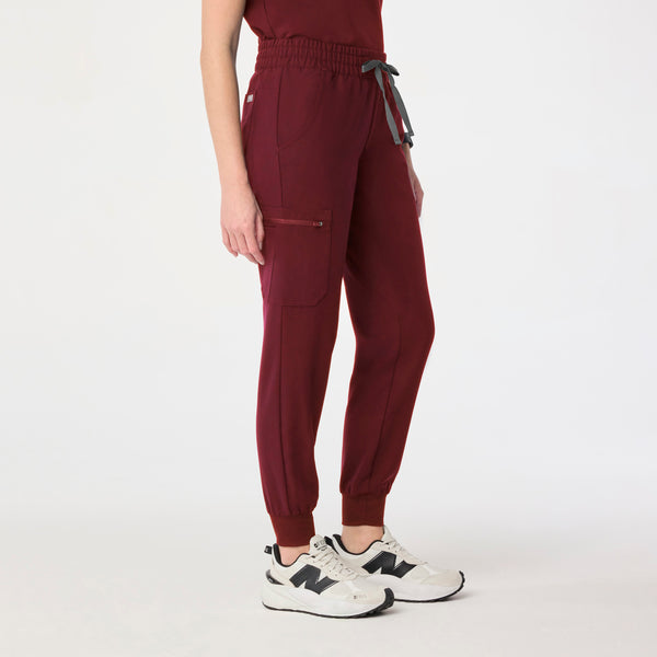 Women's Burgundy Uman - Jogger Scrub Pant
