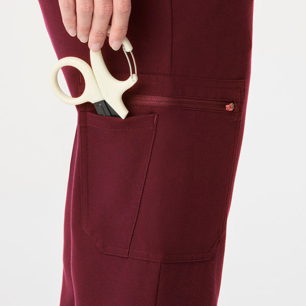 Women's Burgundy Uman Relaxed - Tall Jogger Scrub Pant