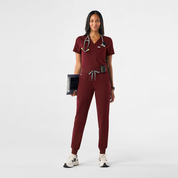 Women's Burgundy Zamora™ - Petite Jogger Scrub Pant