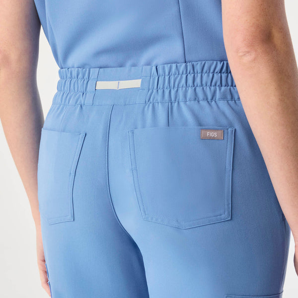 Women's Ceil Blue Uman Relaxed - Petite Jogger Scrub Pant