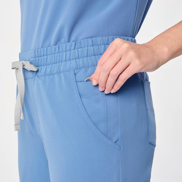 Women's Ceil Blue Uman Relaxed - Petite Jogger Scrub Pant