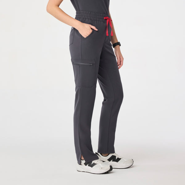 Women's Charcoal Dowa High-Rise Straight-Leg - Scrub Pant
