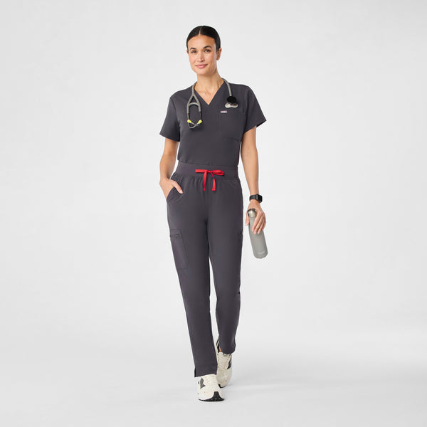 women's Charcoal Yola™ High Waisted - Skinny Scrub Pants
