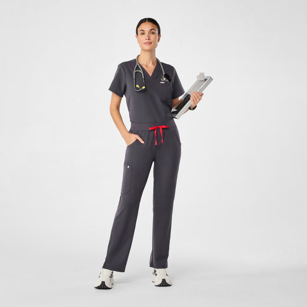 Women's Charcoal Kade - Petite Straight-Leg Scrub Pant™