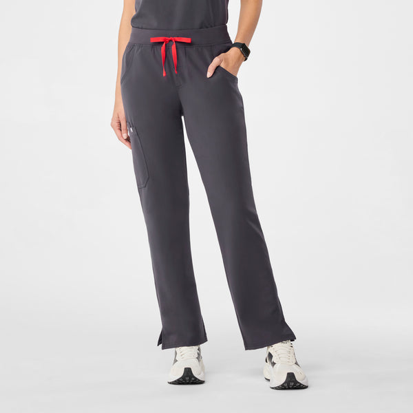 Women's Charcoal Kade - Petite Straight-Leg Scrub Pant™