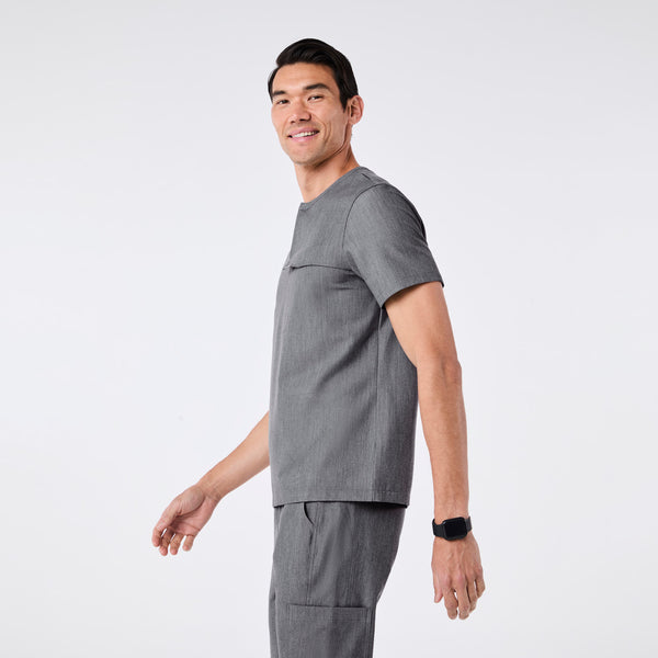 Men's Graphite Corfield - Henley Scrub Top