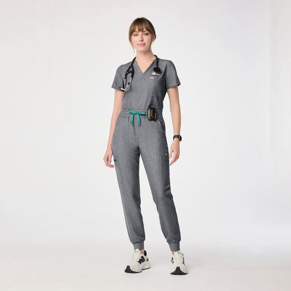 women's Graphite High Waisted Uman Relaxed - Petite Jogger Scrub Pant