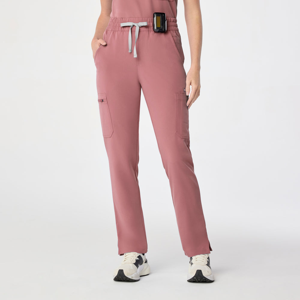 women's Mauve High Waisted Dowa - Scrub Pant