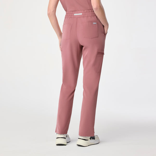 women's Mauve High Waisted Dowa - Petite Scrub Pant