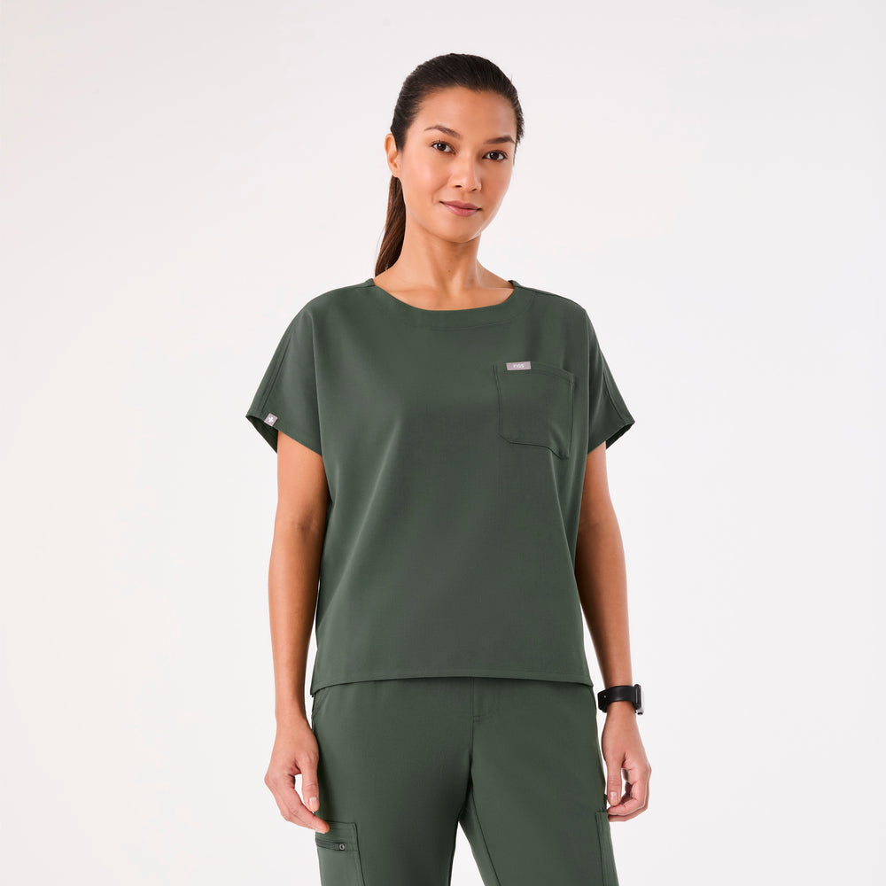 women's Moss Arua Relaxed - Scrub Top