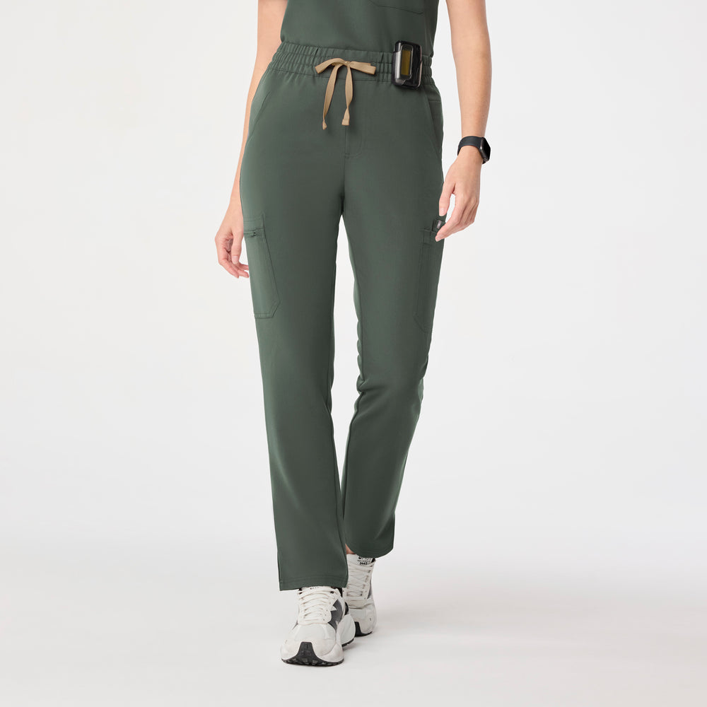 women's Moss High Waisted Dowa - Petite Scrub Pant