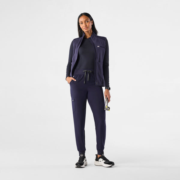 women's Navy Zamora™ High Waisted - Petite Jogger Scrub Pants