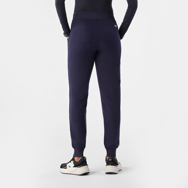 women's Navy Zamora™ High Waisted - Petite Jogger Scrub Pants