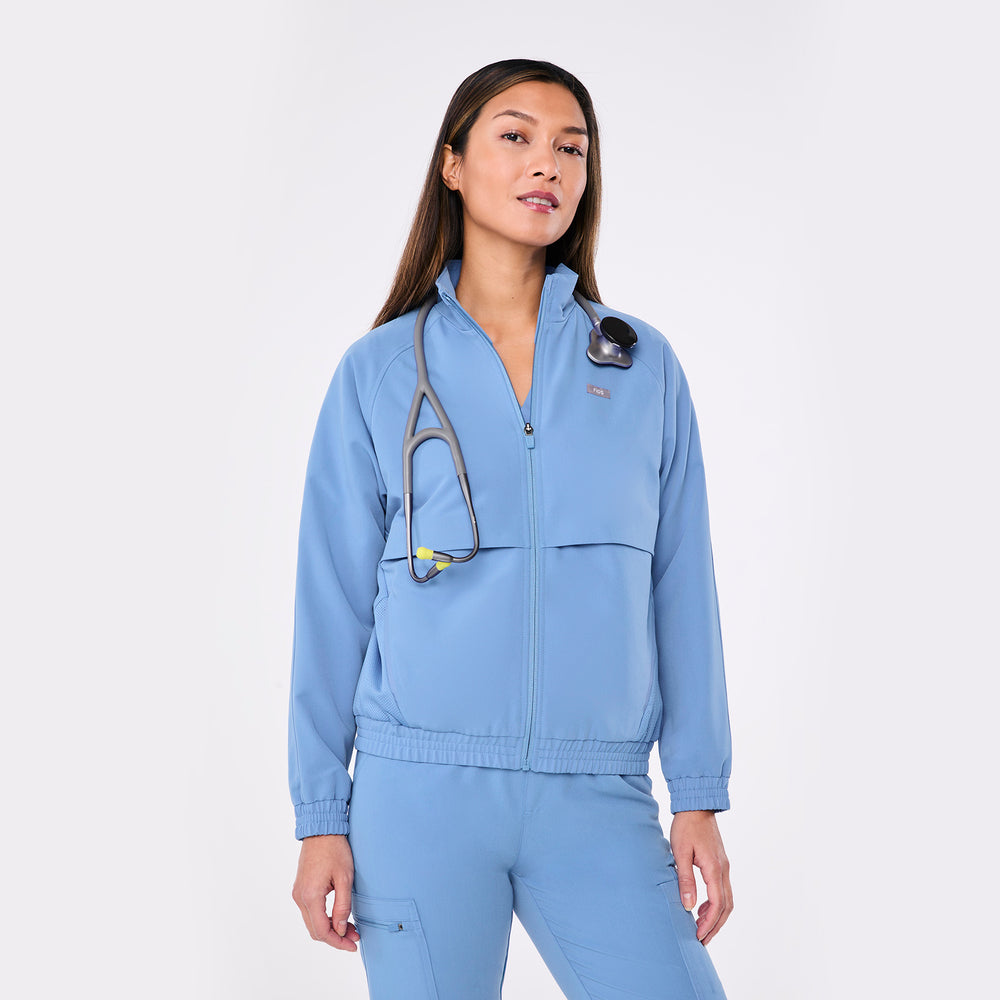 women's Ceil Blue Sydney - Scrub Jacket