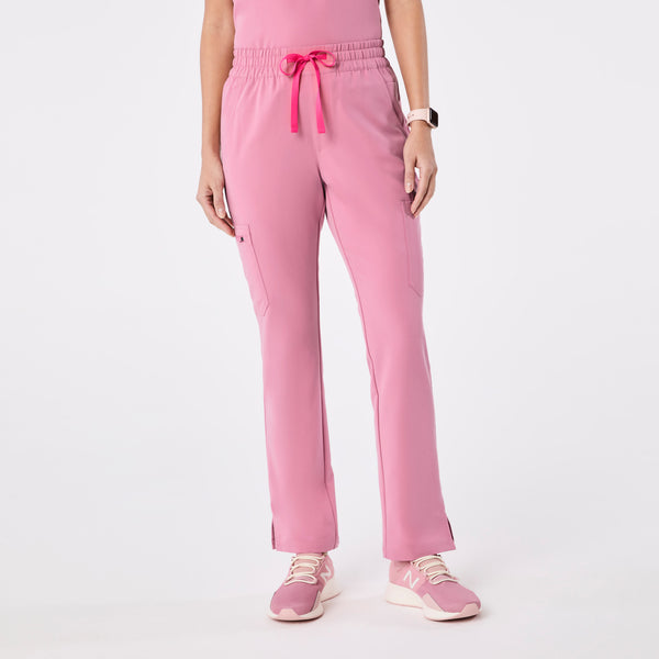 women's Chalk Pink High Waisted Dowa - Petite Scrub Pants