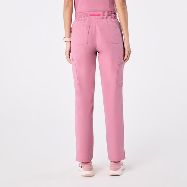 women's Chalk Pink High Waisted Dowa - Petite Scrub Pants