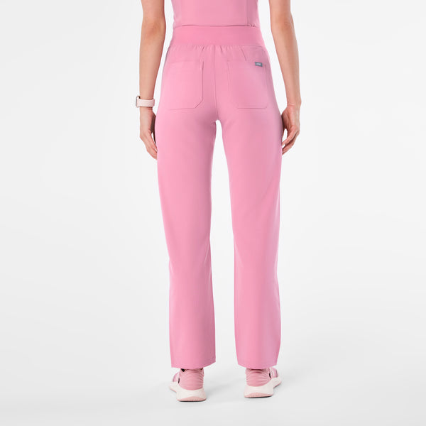 women's Chalk Pink High Waisted Livingston - Petite Basic Scrub Pant™