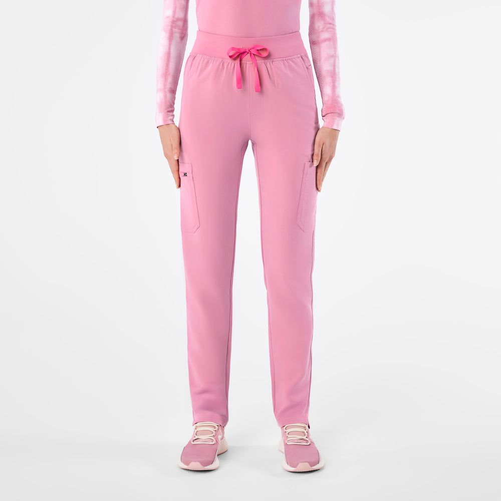 women's Chalk Pink High Waisted Yola - Petite Skinny Scrub Pant™