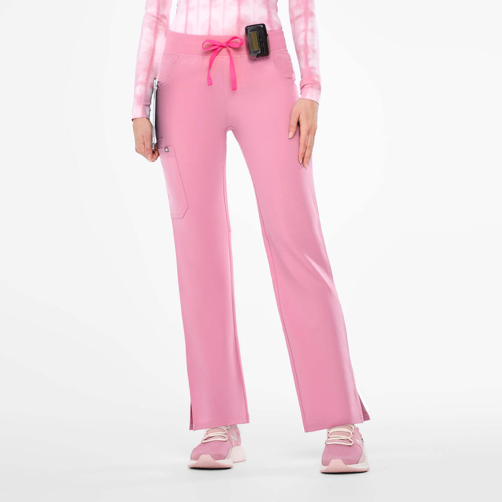 women's Chalk Pink Kade - Petite Cargo Scrub Pant™