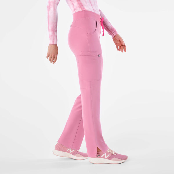 women's Chalk Pink Kade - Petite Cargo Scrub Pant™