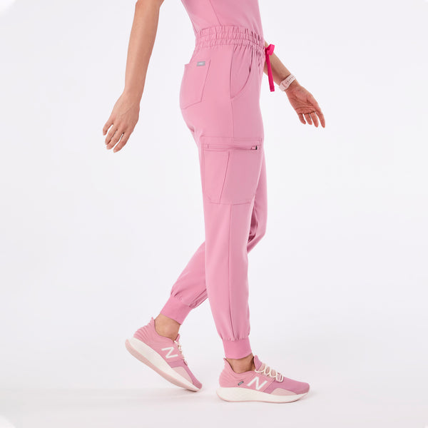 Women's Chalk Pink Uman Relaxed - Petite Jogger Scrub Pant