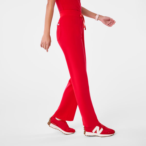 women's Pop Red High Waisted Livingston - Basic Scrub Pant™