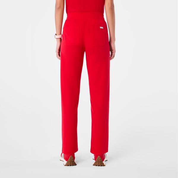 women's Pop Red High Waisted Livingston - Basic Scrub Pant™