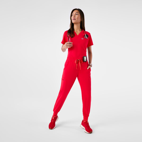 women's Pop Red Uman Relaxed - Jogger Scrub Pant