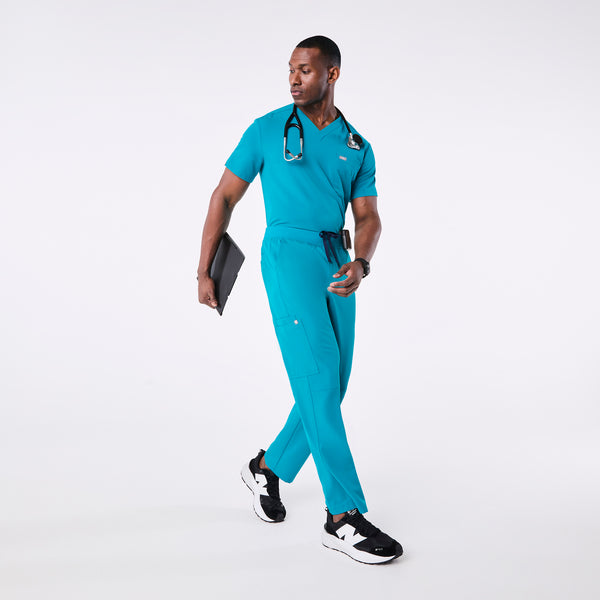 Men's Teal Axim - Short Straight-Leg Scrub Pant™