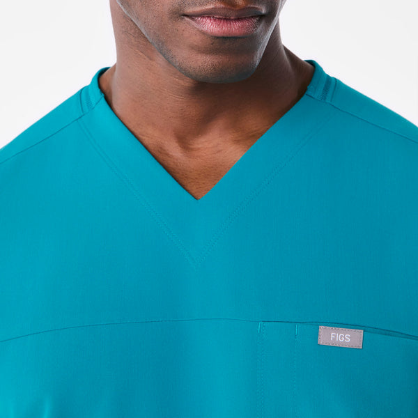 Men's Teal Howard V-Neck - Scrub Top