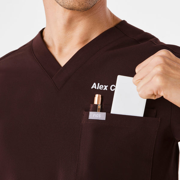 Men's Espresso Leon -  Scrub Top™