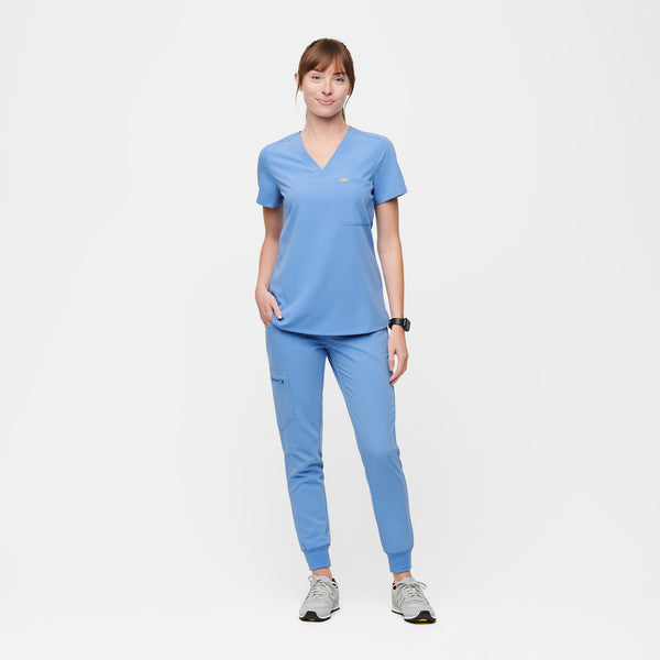 Women's Ceil Blue Catarina™ - Petite Scrub Top