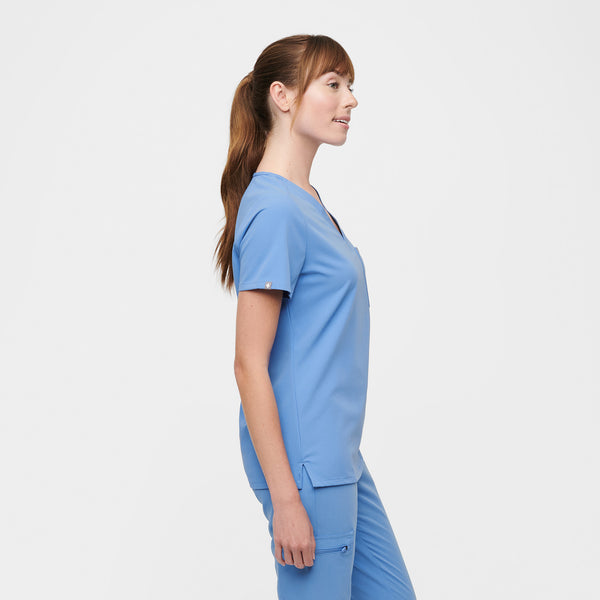 Women's Ceil Blue Catarina™ - Petite Scrub Top