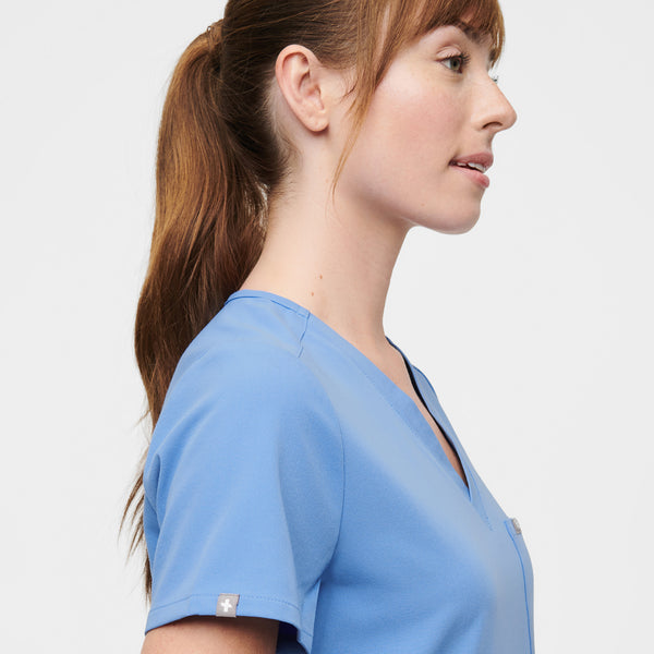 Women's Ceil Blue Catarina™ - Petite Scrub Top