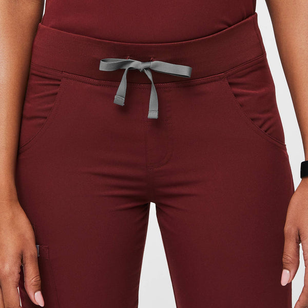 women's Burgundy Kade™ - Petite Cargo Scrub Pants (3XL - 6XL)