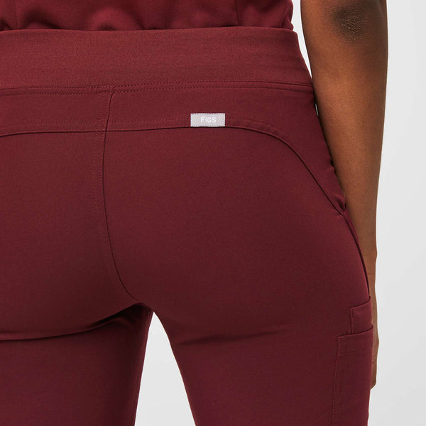 women's Burgundy Kade™ - Petite Cargo Scrub Pants (3XL - 6XL)