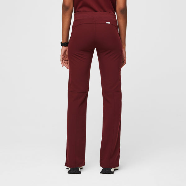 women's Burgundy Kade™ - Petite Cargo Scrub Pants (3XL - 6XL)