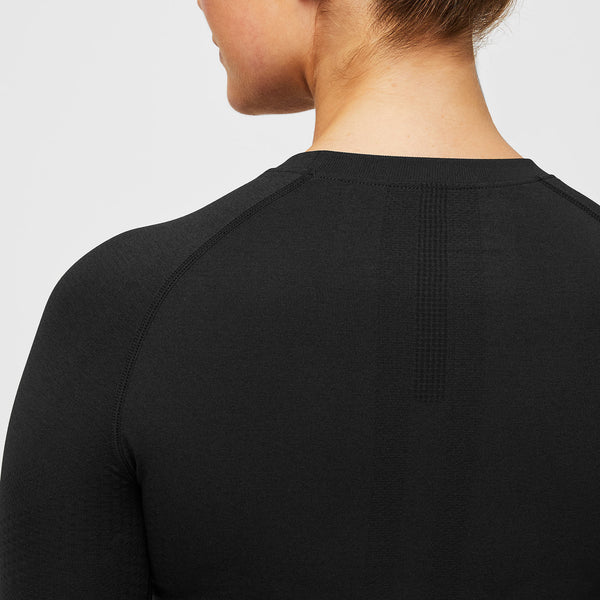 Women's Black VEG Salta Seamless - Long-Sleeve Underscrub