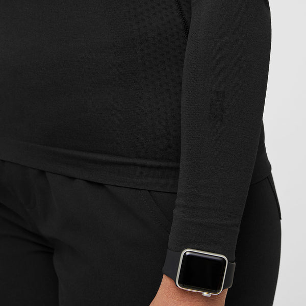 Women's Black VEG Salta Seamless - Long-Sleeve Underscrub